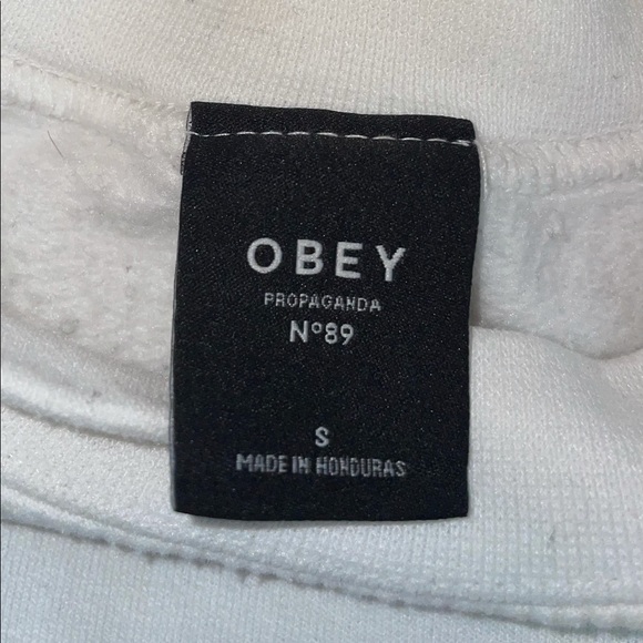 White/Multicoloured Obey Sweater - Picture 3 of 3